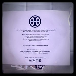 Tory burch mask